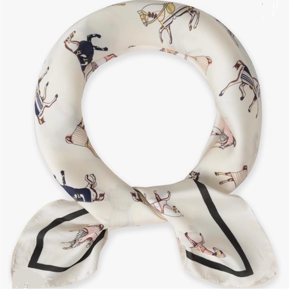 Elegant Horse Print Scarf - Picture 1 of 4